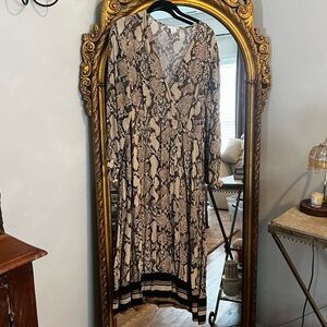 H&M Maxi Snakeskin Dress
